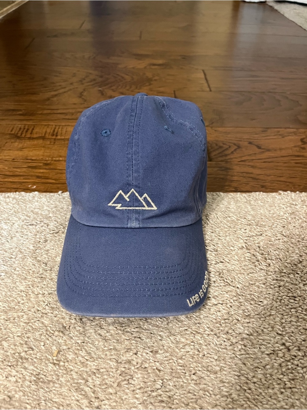 Life Is Good Navy Cotton Baseball Cap